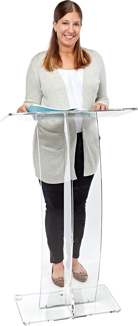 Adir Clear Podium Stand - Acrylic Pulpits for India | Ubuy