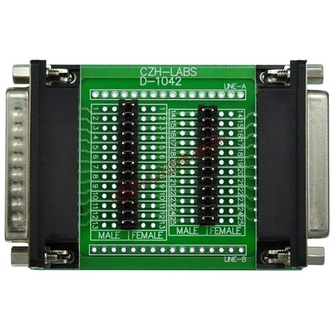 Buy CZH-LABS D'sub DB25 Diagnostic Test Breakout Board, DSUB DB25 ...