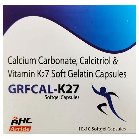 Buy Grfcal-K27 Softgel Capsule 10's | 19 Minutes Delivery | Apollo Pharmacy