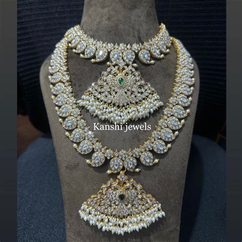Jadau Kundan Heavy Necklace Set – Kanshi Jewels
