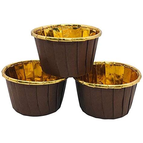 Buy APSAMBR®-20Piece Brown Cupcake Liner Curling Muffin Cake Cups ...