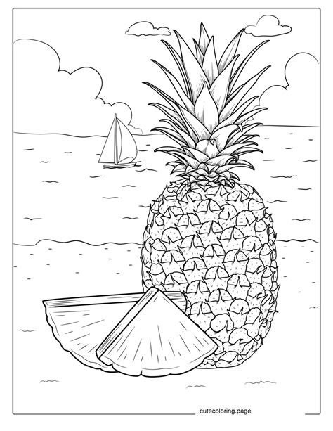 Pineapple Coloring Pages(20+ free printable coloring pages) | Cute ...
