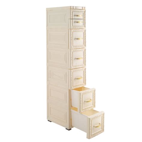 Large Capacity Bathroom Floor Cabinet Narrow Tall Slim Storage Sandwich ...
