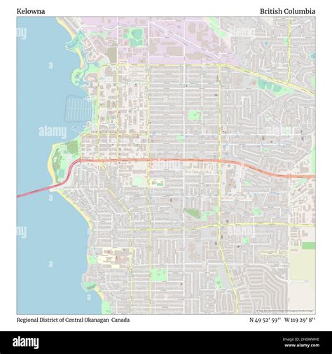 Kelowna british columbia map hi-res stock photography and images - Alamy