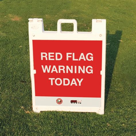 Image result for Red Flag Warning Signs