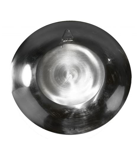 Brass Silver Plated Wall Plate 6 Inch
