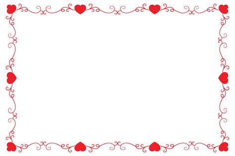 Swirl Heart Border