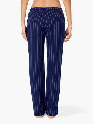 Lauren Ralph Lauren Core Stripe Cotton Pyjama Bottoms, Navy