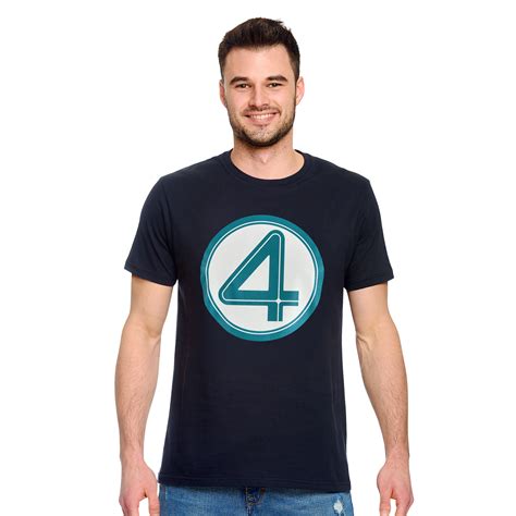 Fantastic Four - Emblem T-Shirt blue | Elbenwald