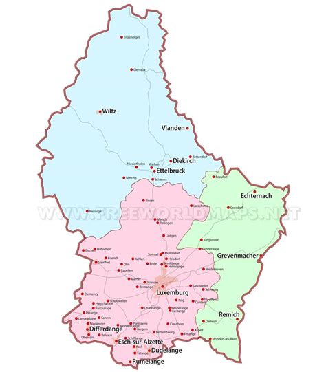 Luxembourg Maps - by Freeworldmaps.net