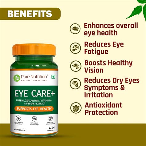 Eye Care+ | Lutein, Zeaxanthin, Vitamin A & Bilberry - Support Eye Hea ...