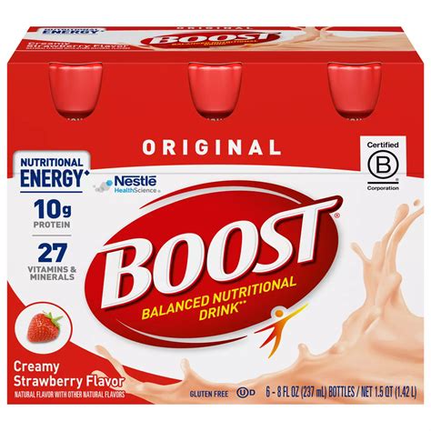 BOOST Original Complete Nutritional 10g Protein Shake - Creamy ...