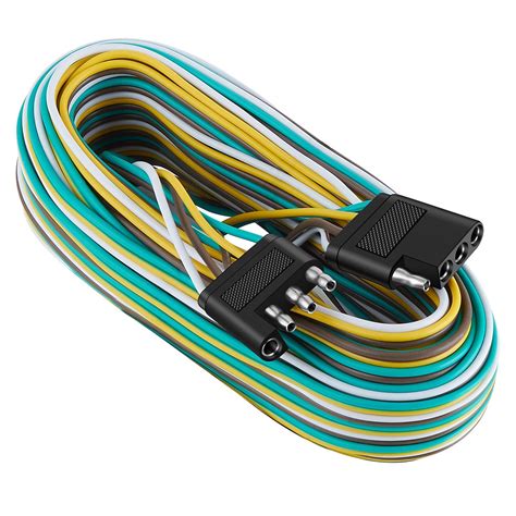 Suzco42 4 Way Flat Trailer Light Wiring Harness Extension Kit ...