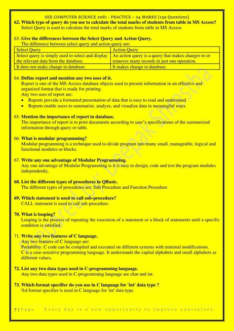 Computer Science 10 Class Question Answer Problem Solving 的图像结果