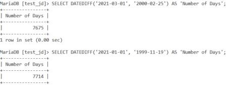 Image result for MySQL DateDiff Year