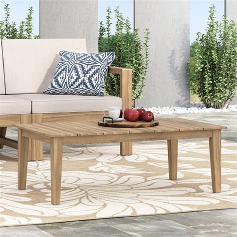 Oana Acacia Wood Outdoor Coffee Table by Christopher Knight Home - On ...