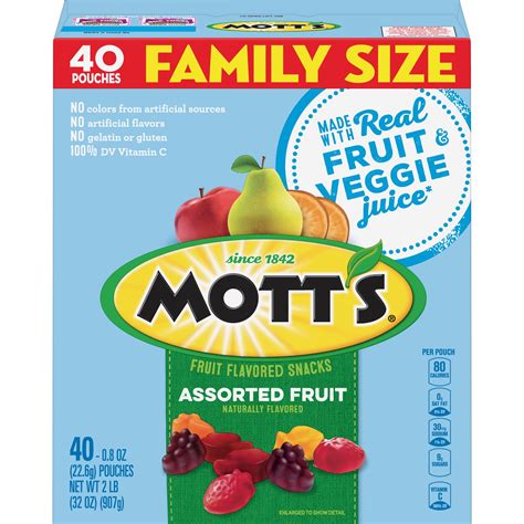 Mott's Fruit Snacks Assorted Fruit Gluten Free (Pack of 8) - Walmart.com