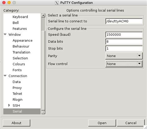Image result for How to Setup Putty for Serial Connection