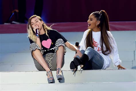 Ariana Grande and Miley Cyrus release new singles Imagine and War Is ...