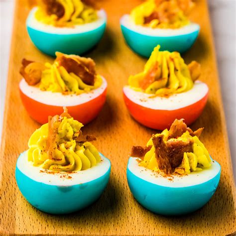 Colorful Deviled Eggs - Red, White and Blue Eggs - Upstate Ramblings