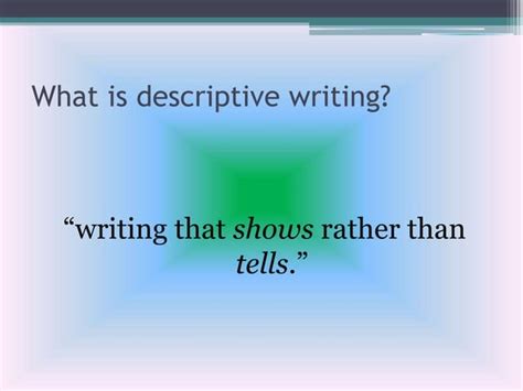 Descriptive Writing 的图像结果