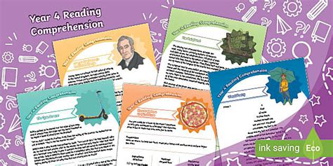 Year 4 Reading Comprehension Pack 2