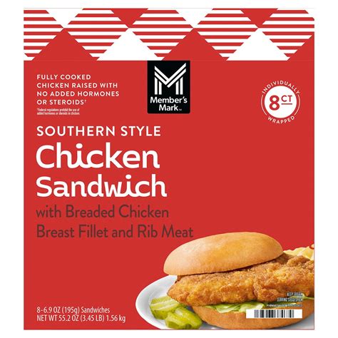 Member's Mark Southern Style Chicken Sandwich, Frozen, 8 ct. - Samsclub.com