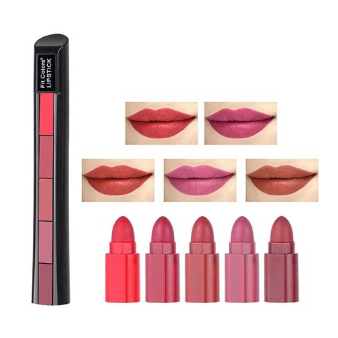 ZITIANY 5 In 1 Velvet Matte Lipstick Set - Hydrated India | Ubuy