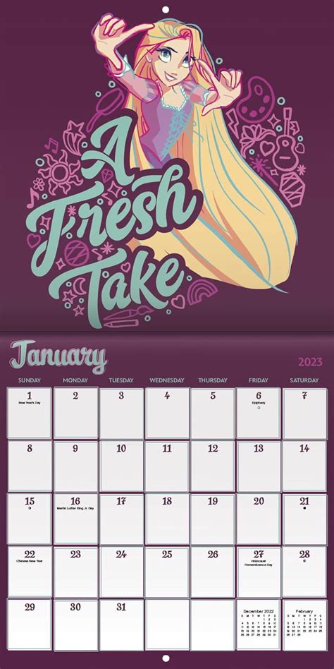 Buy Disney Princess Calendar 2023 -- Deluxe 2023 Disney Princess Wall ...