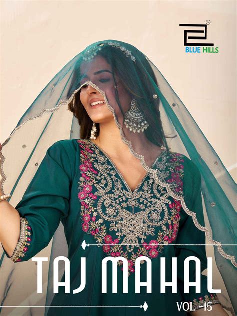Blue Hills Taj Mahal Vol 15 Roman Silk Designer Readymade Suit