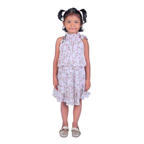 Buy Kidzo Polycotton A-Line Frock for Baby Girls | Sleeveless | Dark ...