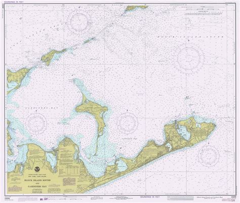 Block Island Sound and Gardiners Bay 1978 - Old Map Nautical Chart AC ...