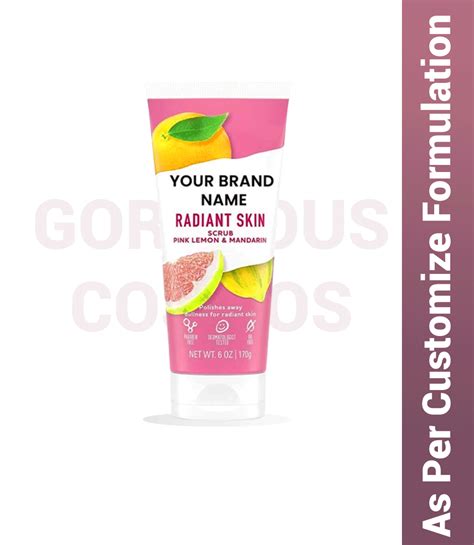 Gorgeous Cosmetic | Bright Pink Lemon and Mandarin Orange Scrub