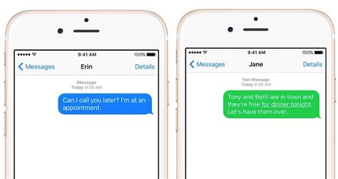 iMessage vs Text Message 的图像结果