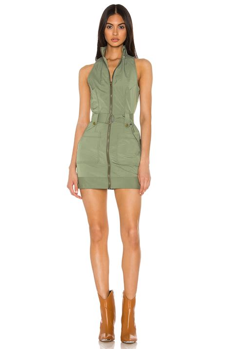superdown Sofia Belted Mini Dress in Army Green | REVOLVE