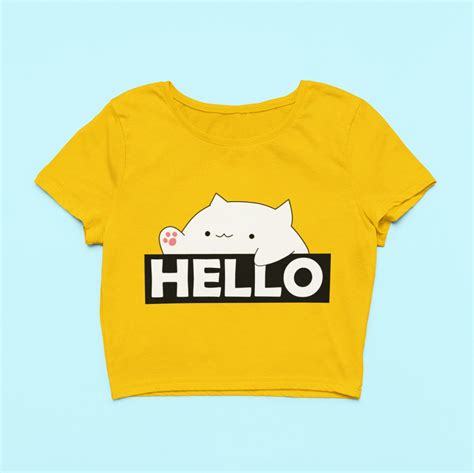Cute Bongo Meme Crop Top – The STATIC Store