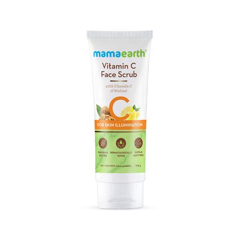 Mamaearth Vitamin C Face Scrub for Glowing Skin, With Vitamin C and ...