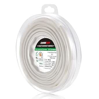 Chanzon 3:1 Ratio 1/4" (6.4mm) Heat Shrink Tubing - Marine Grade ...