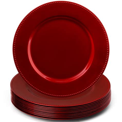 Red Charger Plates