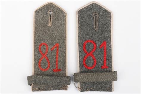 ratisbon's | Prussia - M1915 shoulder boards Inf.Rgt.81 - EM | DISCOVER ...