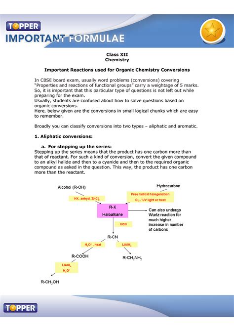 Image result for Conversion Reaction Class 12 Basics