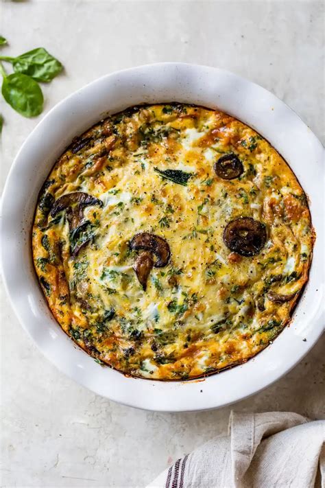 Spinach and mushroom quiche – Artofit