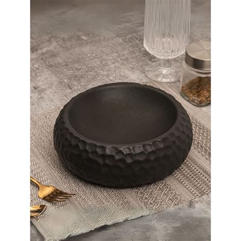 Buy Smokey Cocktail Decorative Stoneware Platter - Black Online