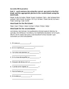 Verb Forms of Go Worksheet 的图像结果