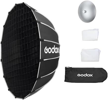 Godox S85W B/W 85cm/33.5in Quick Release Umbrella Softbox with Grid ...