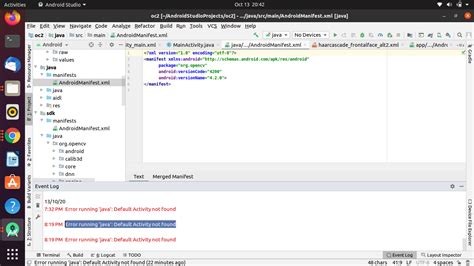 Image result for Default Activity Not Found Android Studio