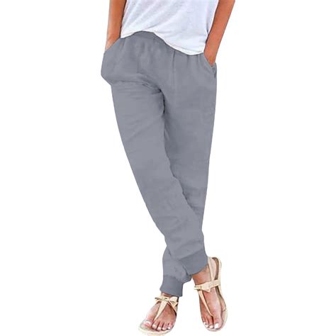 Comdrip Loose Pants for Women Summer, Womens Elastic Waist Pants Casual ...