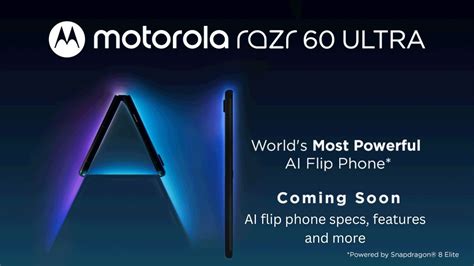Motorola Razr 60 Ultra जल्द ही भारत में होगा लॉन्च: AI फ्लिप फोन ...