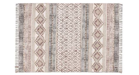 Brown Geometric Woven Cotton Dhurrie - Urban Ladder