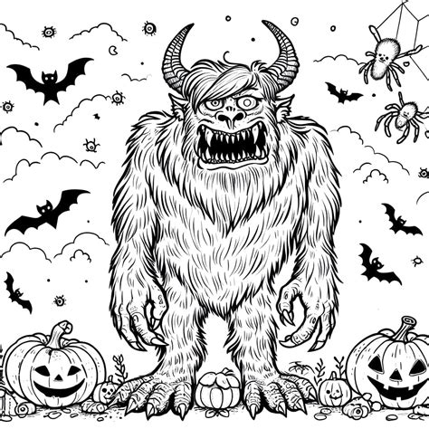 Scary Halloween Colouring Sheets
